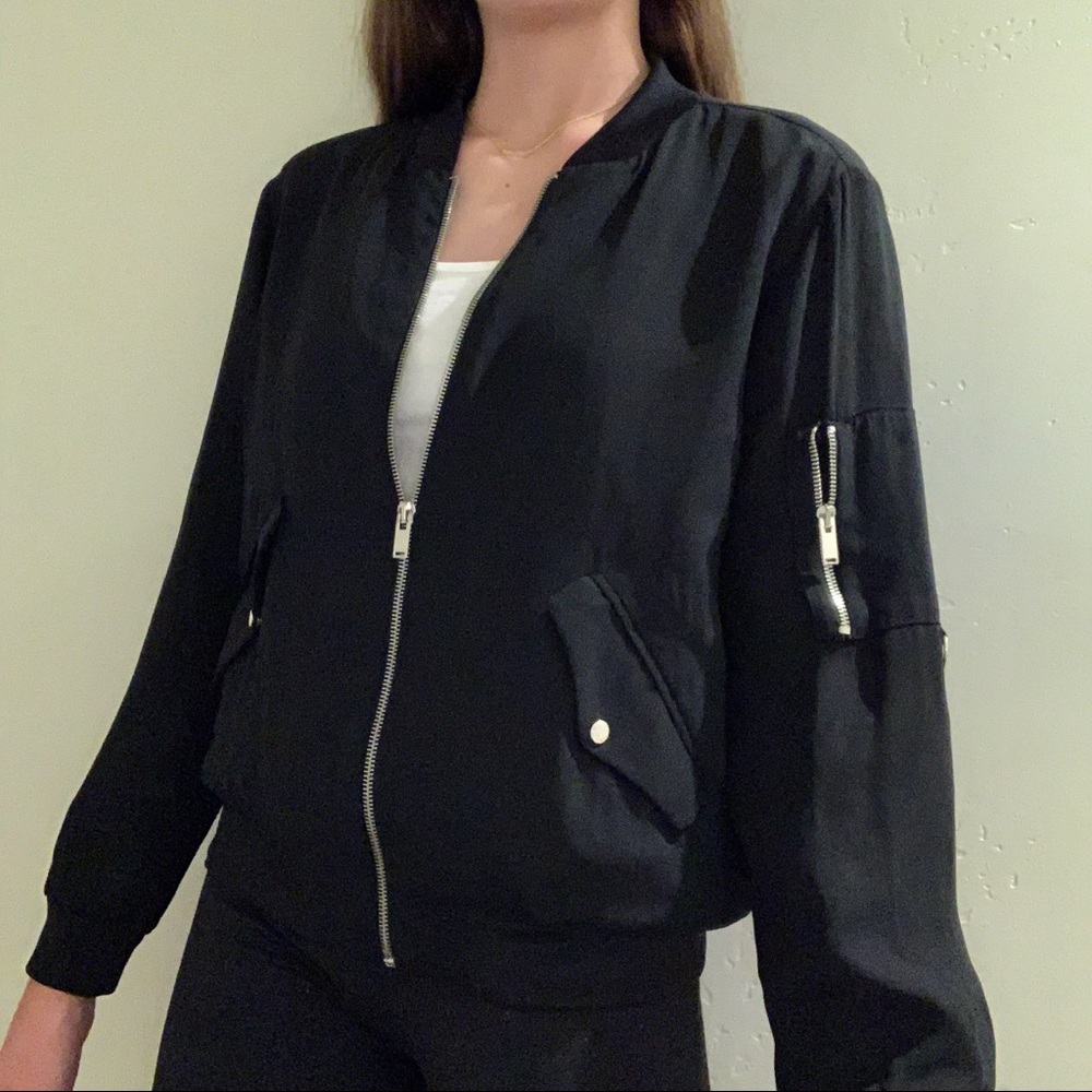 ZARA Black Zip Up Jacket